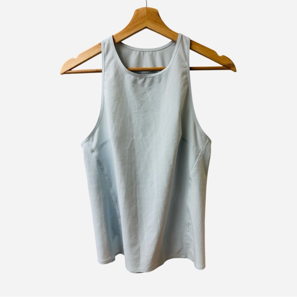 Lululemon Athletica Pale Mint Blue Mesh Back Sleeveless Tank